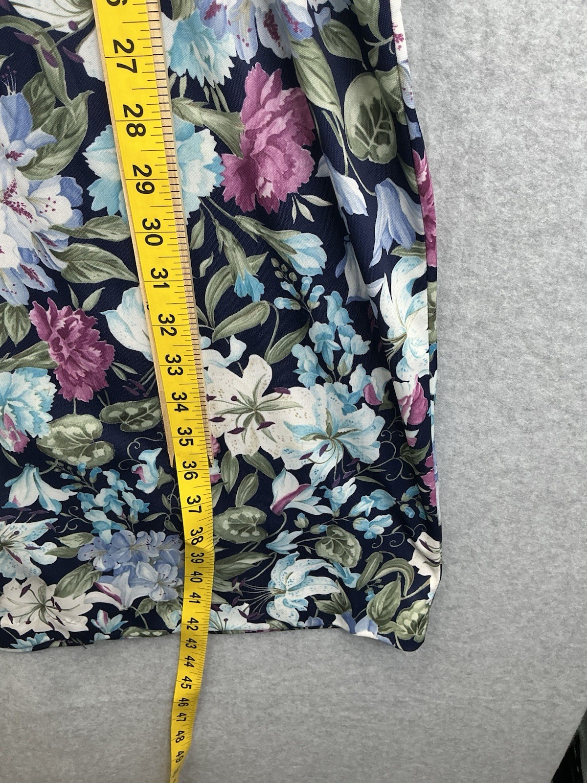 Vintage 80s Whirlaway Floral Peplum Dress Women’s 12P Petite 12 Colorful Midi