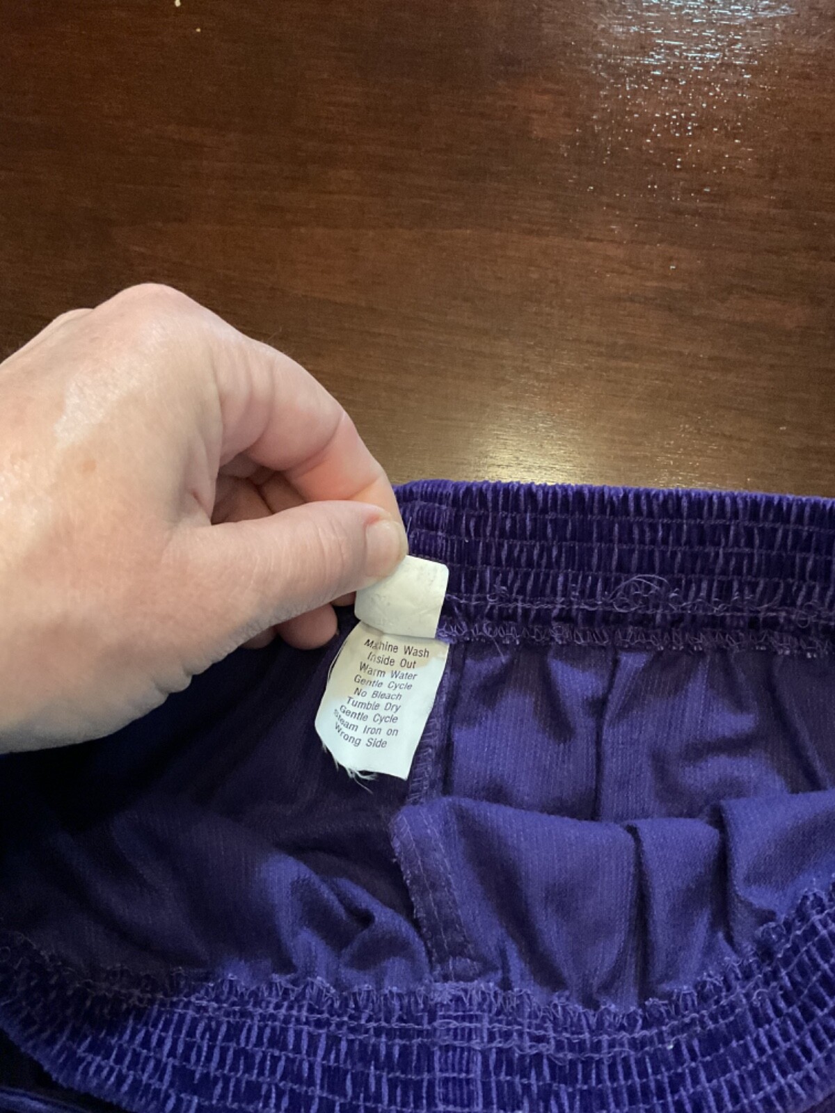 Vintage 80’s Sasson Corduroy Skirt A-Line Corduroy Modest Waist 24” Purple NWT