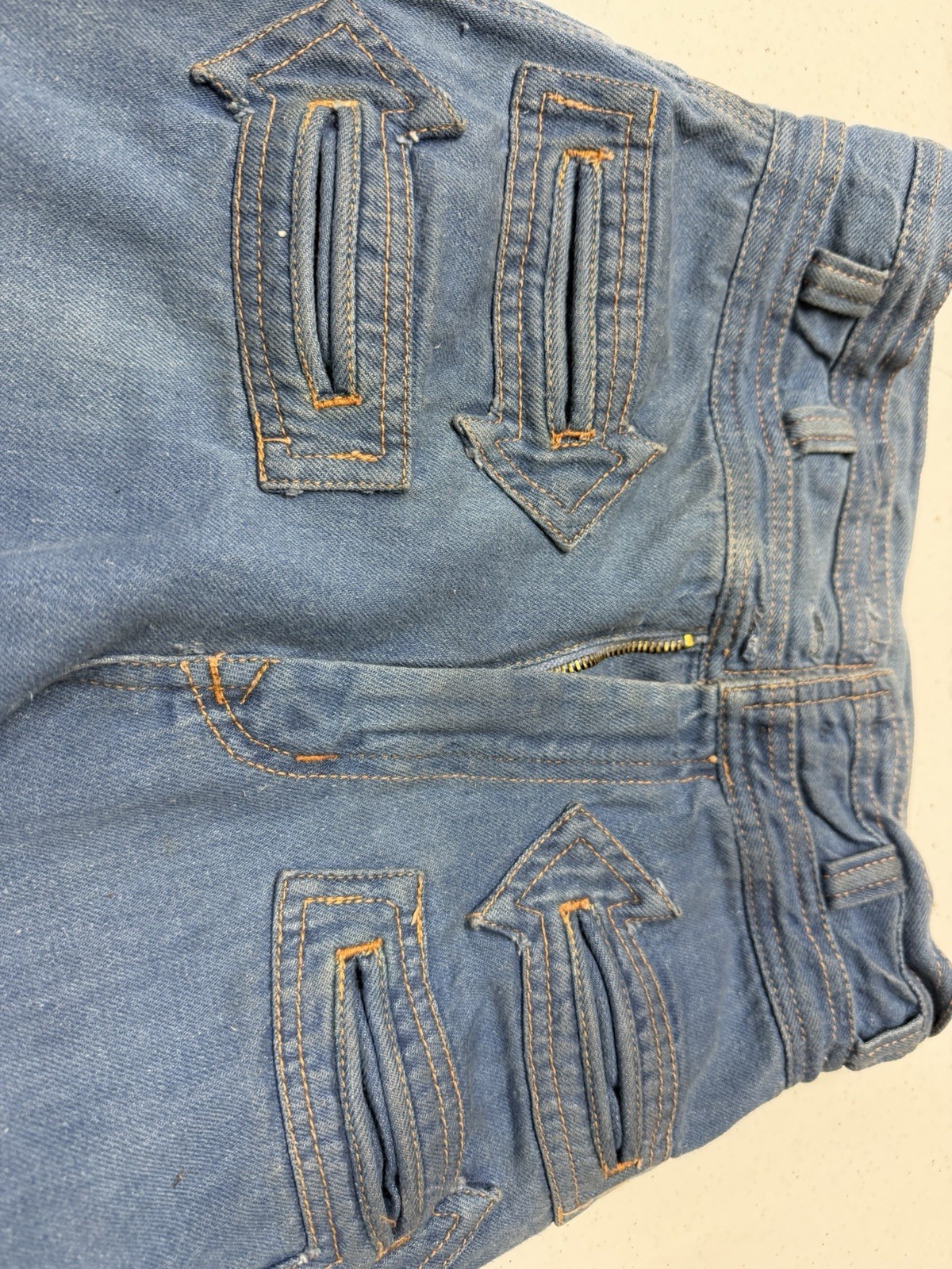 Vintage N’est Ce Pas Bell Bottom Jeans W24 L28 100% Cotton