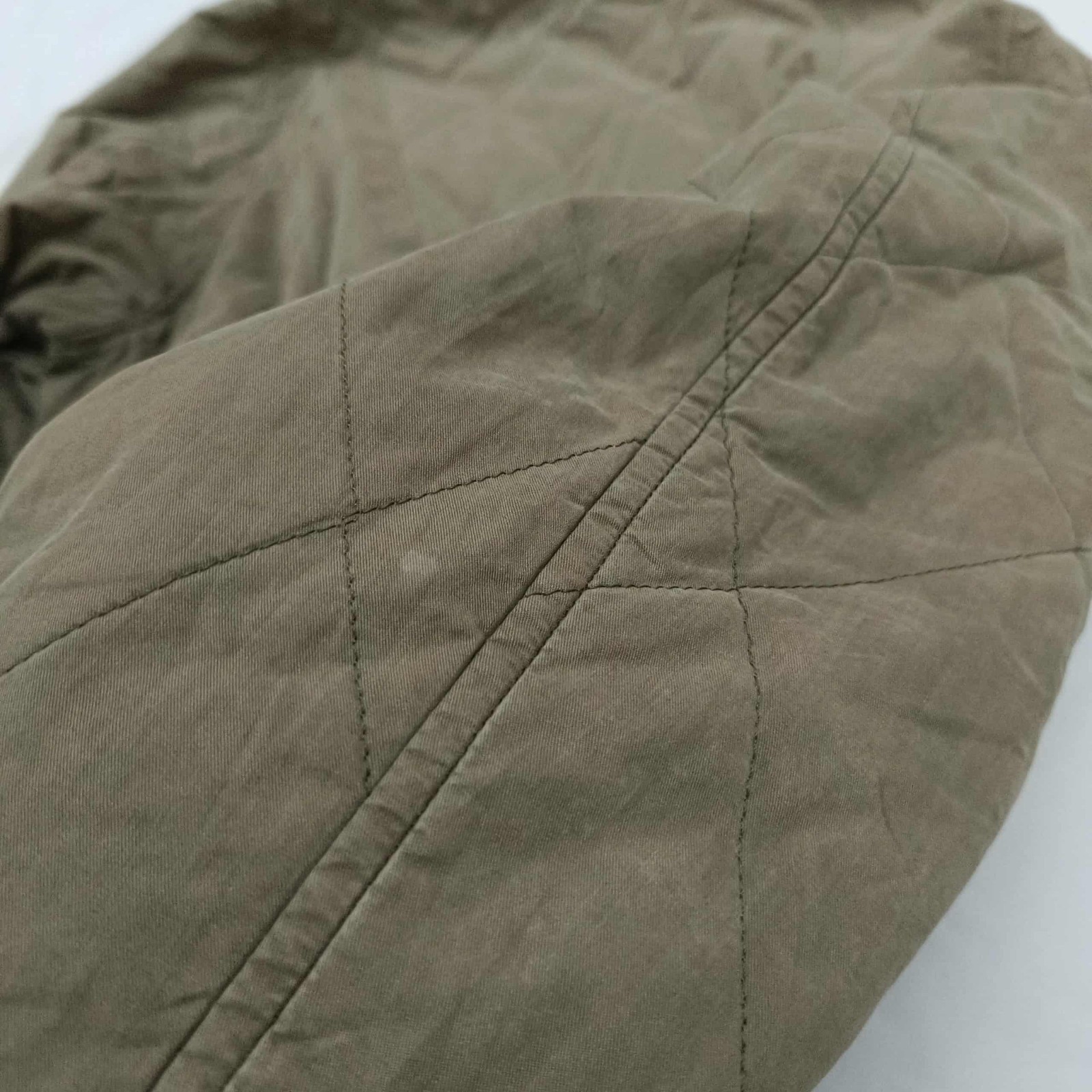 Burberry Vintage Quilted Women Jacket Nova Check Lining Khaki Size 36 US 46 EU