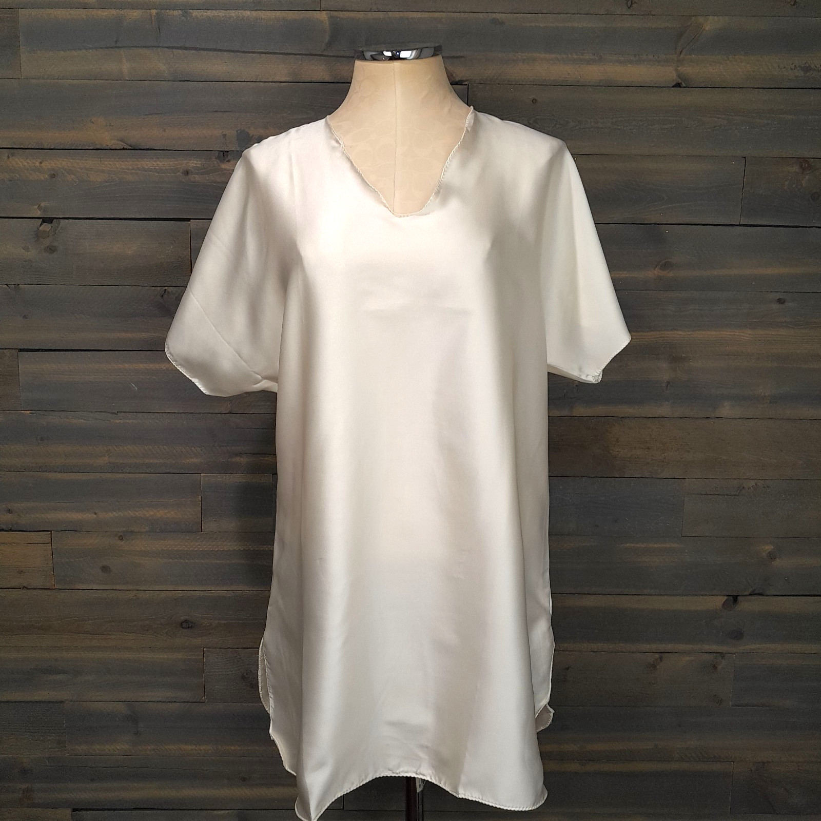Undercover Wear Nightshirt Womens S Ivory Boxy Loose Pullover Sleep Loungewear