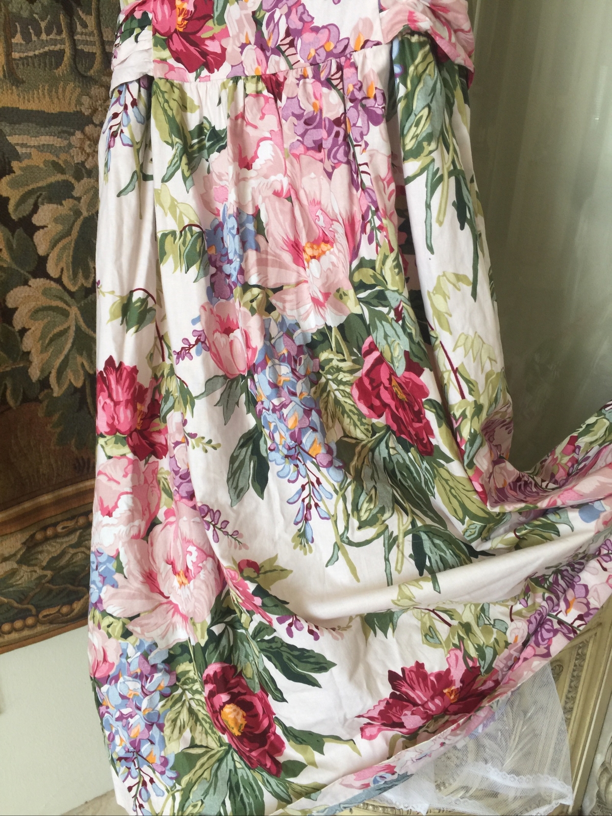 Misty Lane -Made For Memories Vintage Maxi Dress Size 16,off Shoulders(padded).