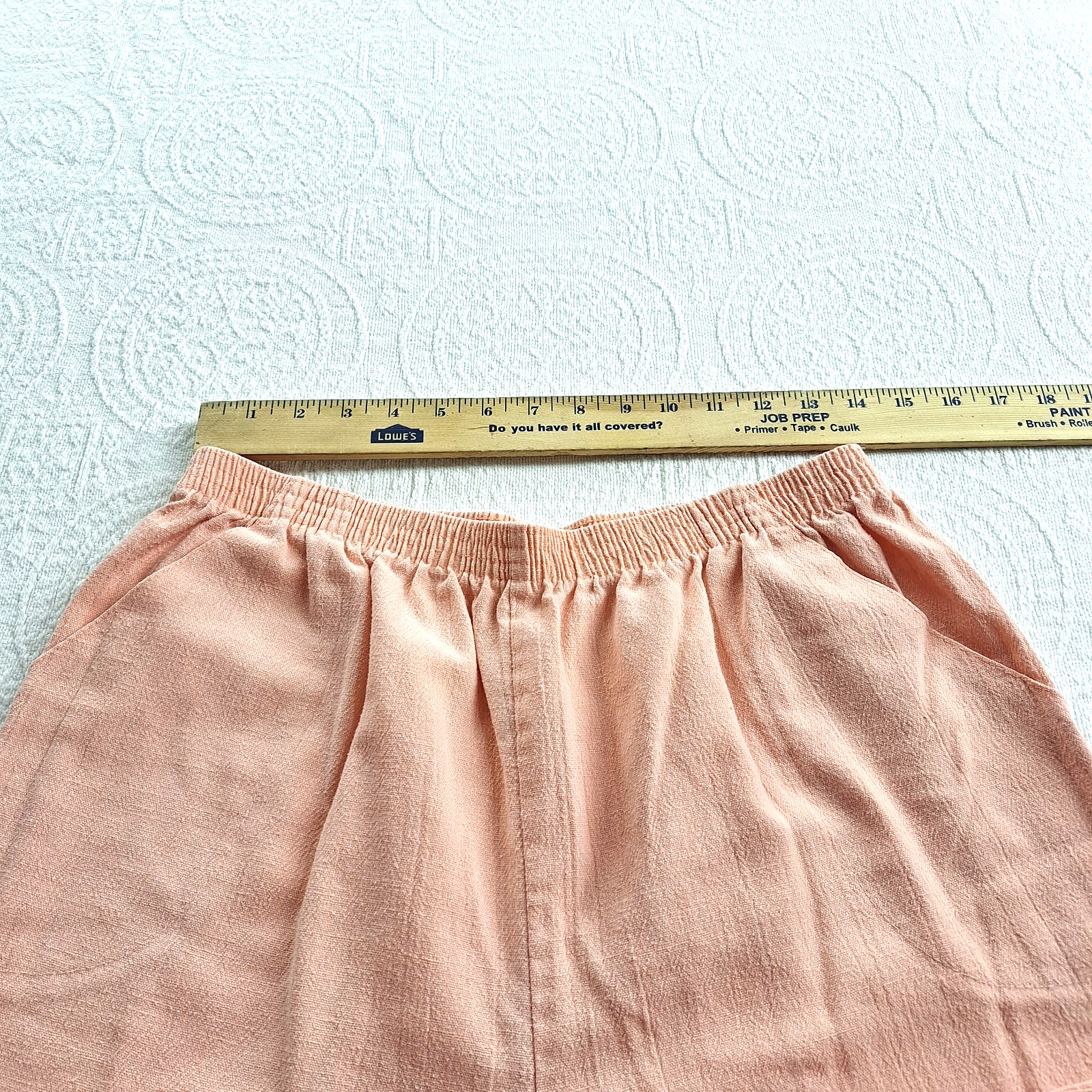 Fawn Grove Women’s High Waist Color Peach Pants Size 18 Vintage