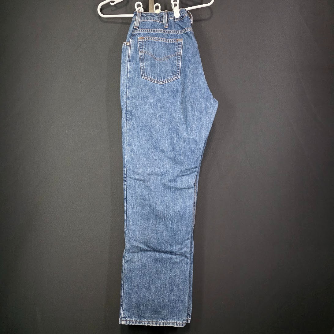 Vintage Carhartt Jeans Womens 16 W32 L31 Blue Denim Flannel Lined Workwear