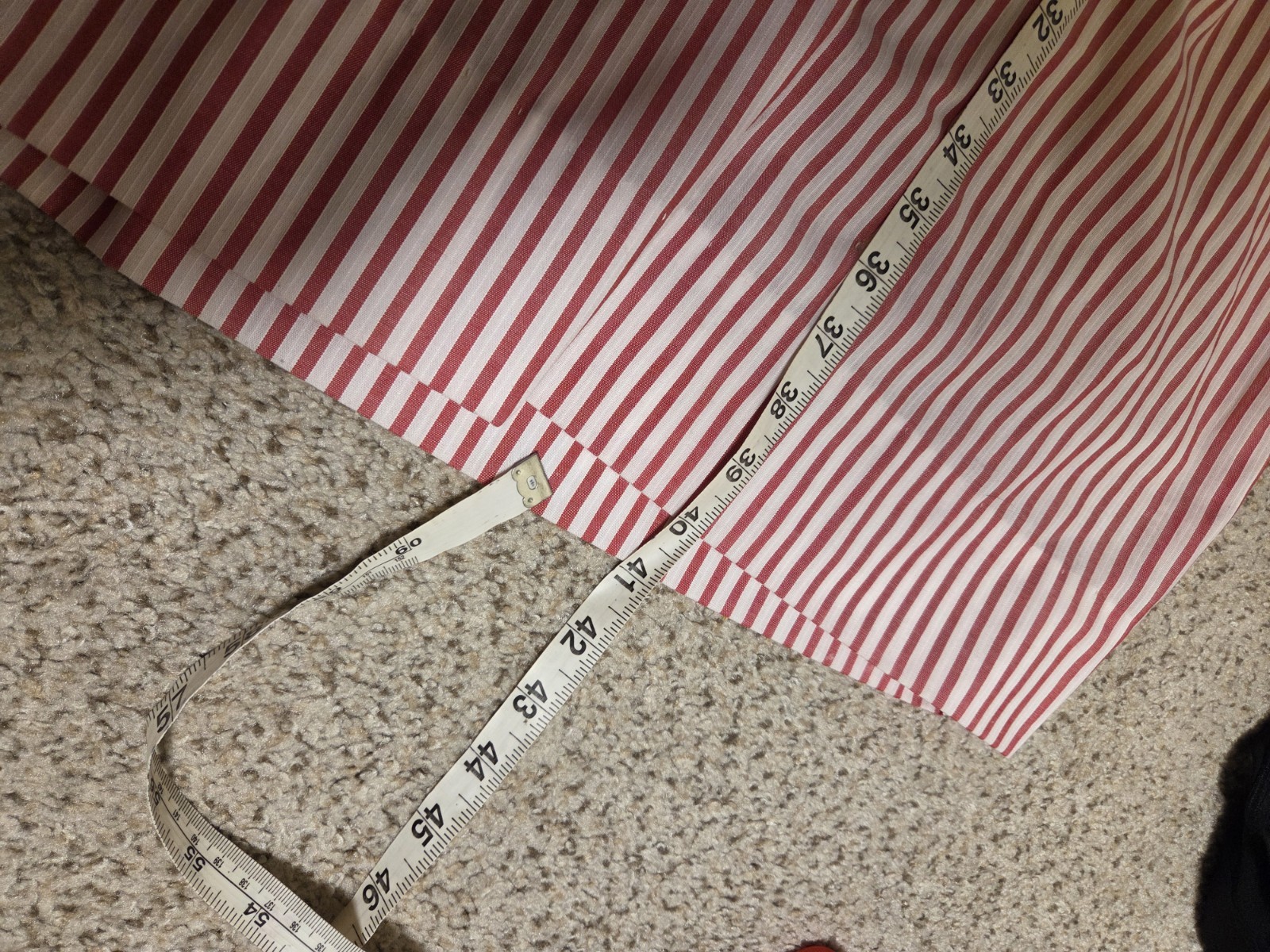 Vintage Candy Striper Nurse Apron Dress Union Made Red White Pinafore Medium