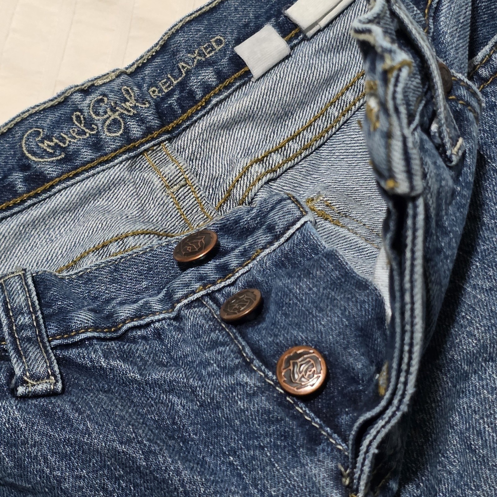 Vintage Cruel Girl Women’s Jeans Size 23 Blue Denim Slim Bootcut 9517