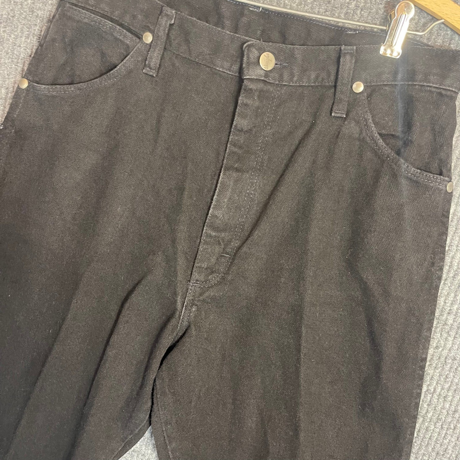 Vintage 80s 90s Wrangler 14MWZWK Cowboy Cut Jeans Womens 13×32 Black USA Western