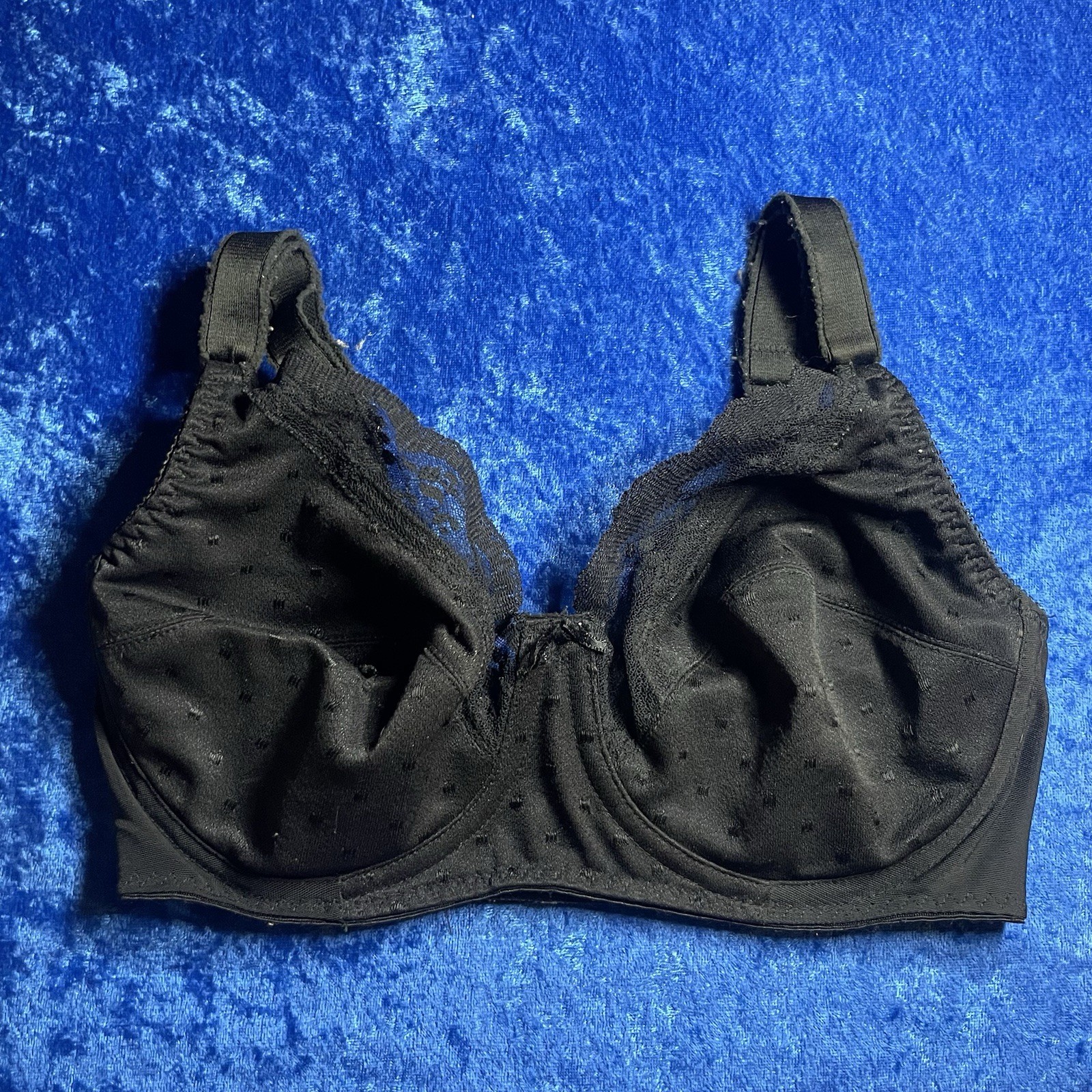 Vintage Maidenform Letter Perfect Bra 32d Black Nylon Underwire Style 7219