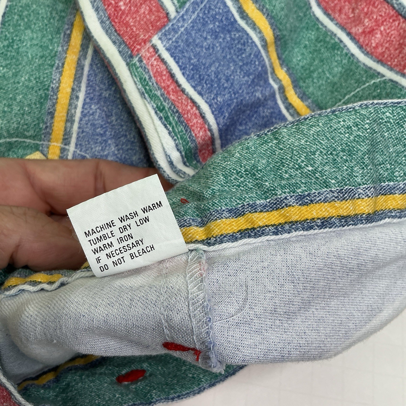 Vintage Camptown Club Original Hot Pants Shorts Striped Ruffle Junior Size 15/16