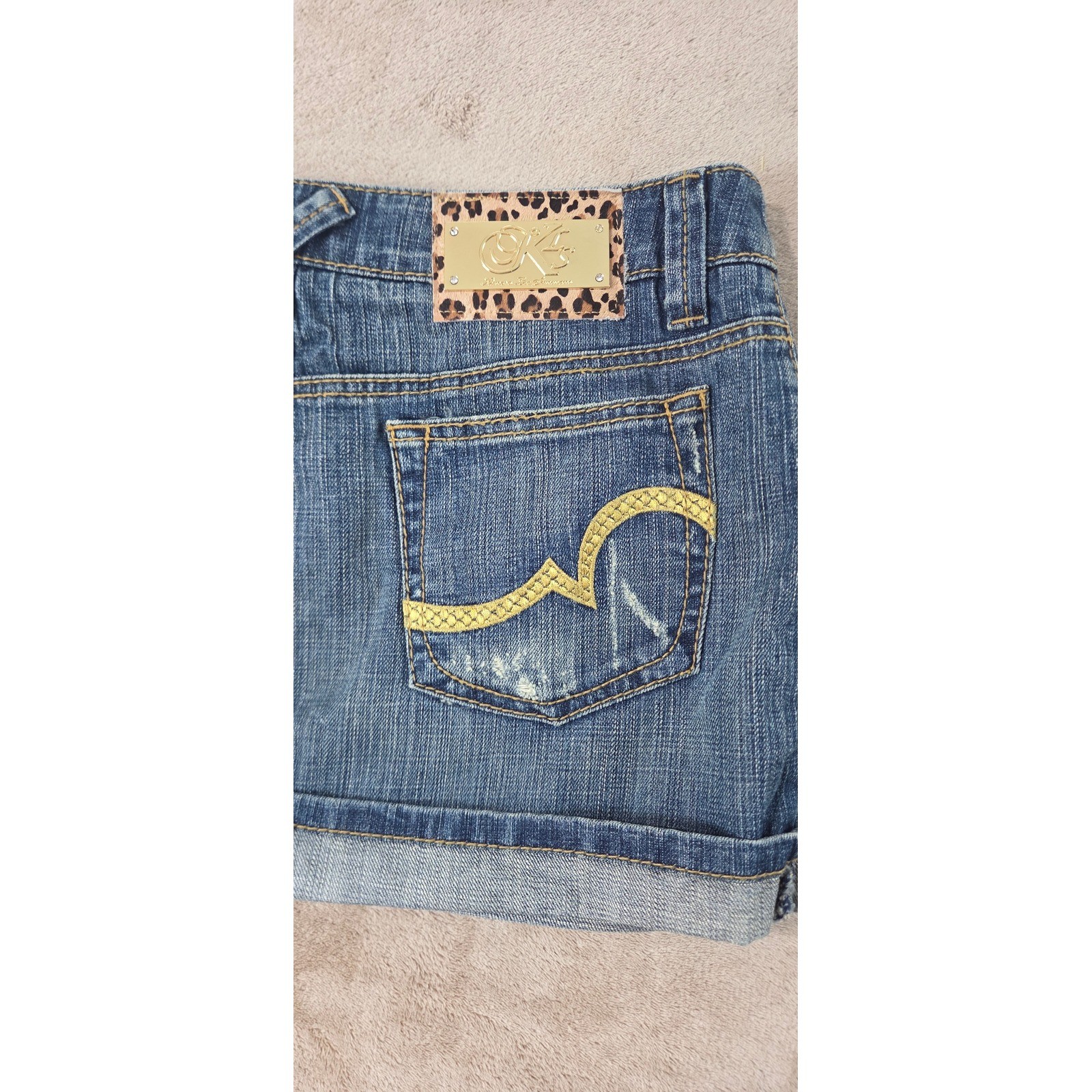 Vintage Y2K Baby Phat KLS Kimora Lee Simmons Denim Skirt 30(33) Blue New $150