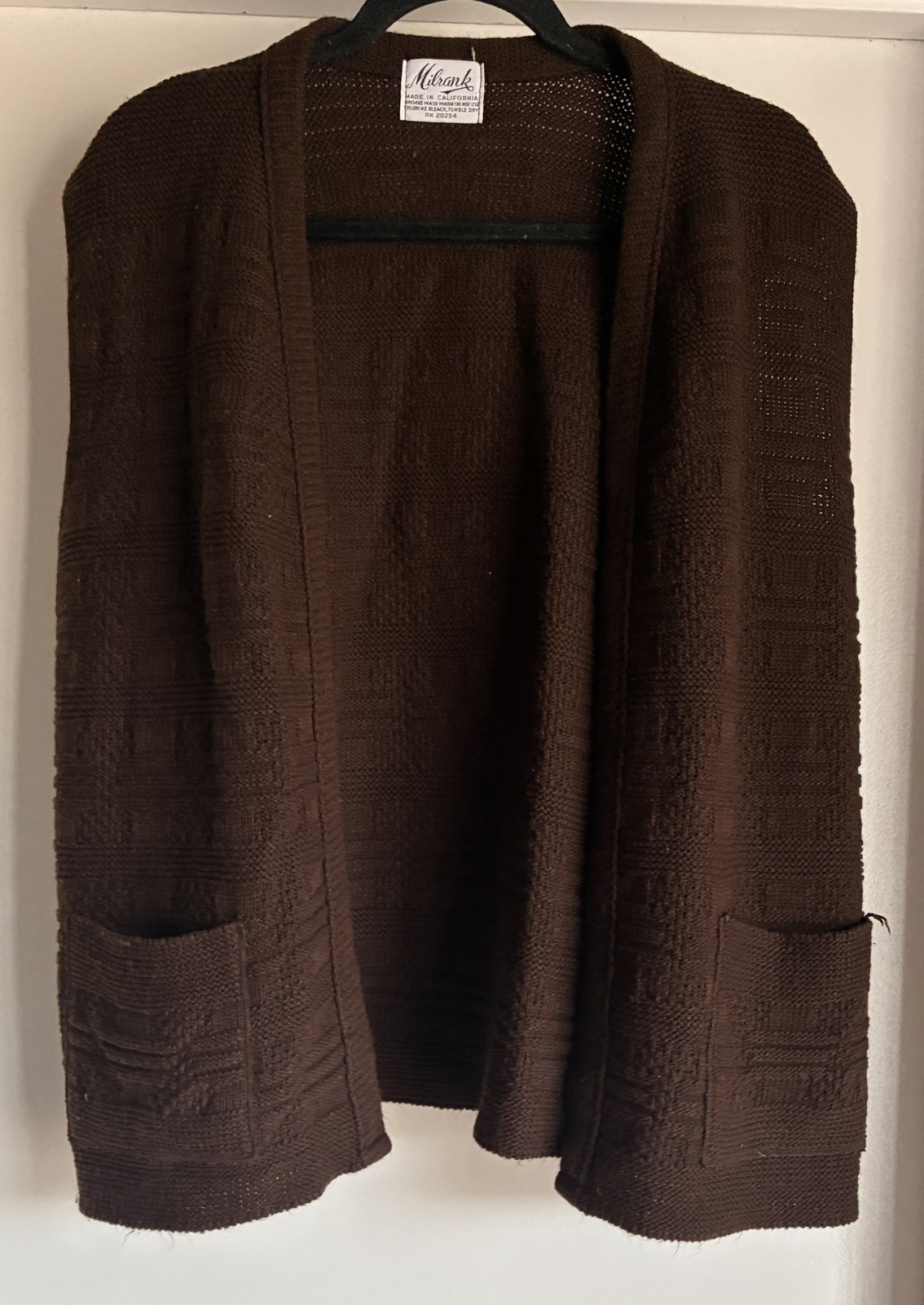 Milrank Women Brown Vest Sleeveless Vintage USA Made Boho Waistcoat Gilet
