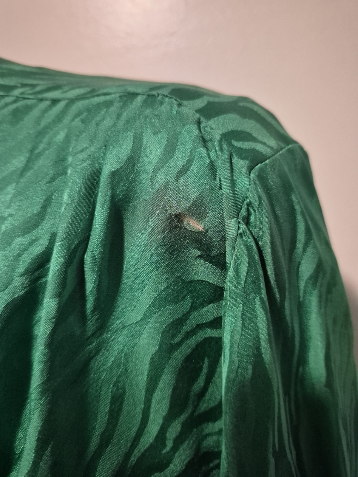 Vintage SK & Company 100% Silk Green Animal Print Dress Women’s Sz 8 Classic