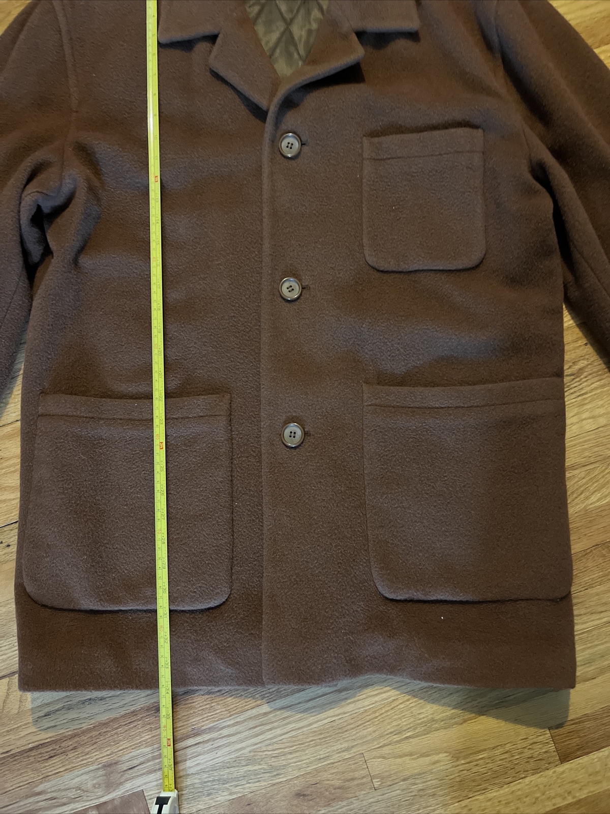 Vintage Millennium Collection Alpaca Wool Coat Jacket Brown Taupe Made In Italy