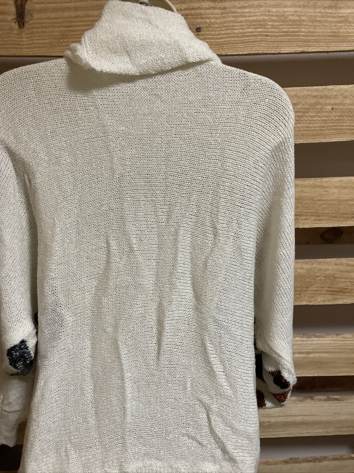 Vintage 1980’s 20 Ams Mariea Kim Fox Turtleneck Sweater Woman’s Medium JD