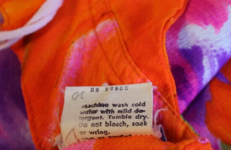 Vintage Waltah Clarke 1960s Vibrant Retro Hawaiian Halter Dress Sz 9