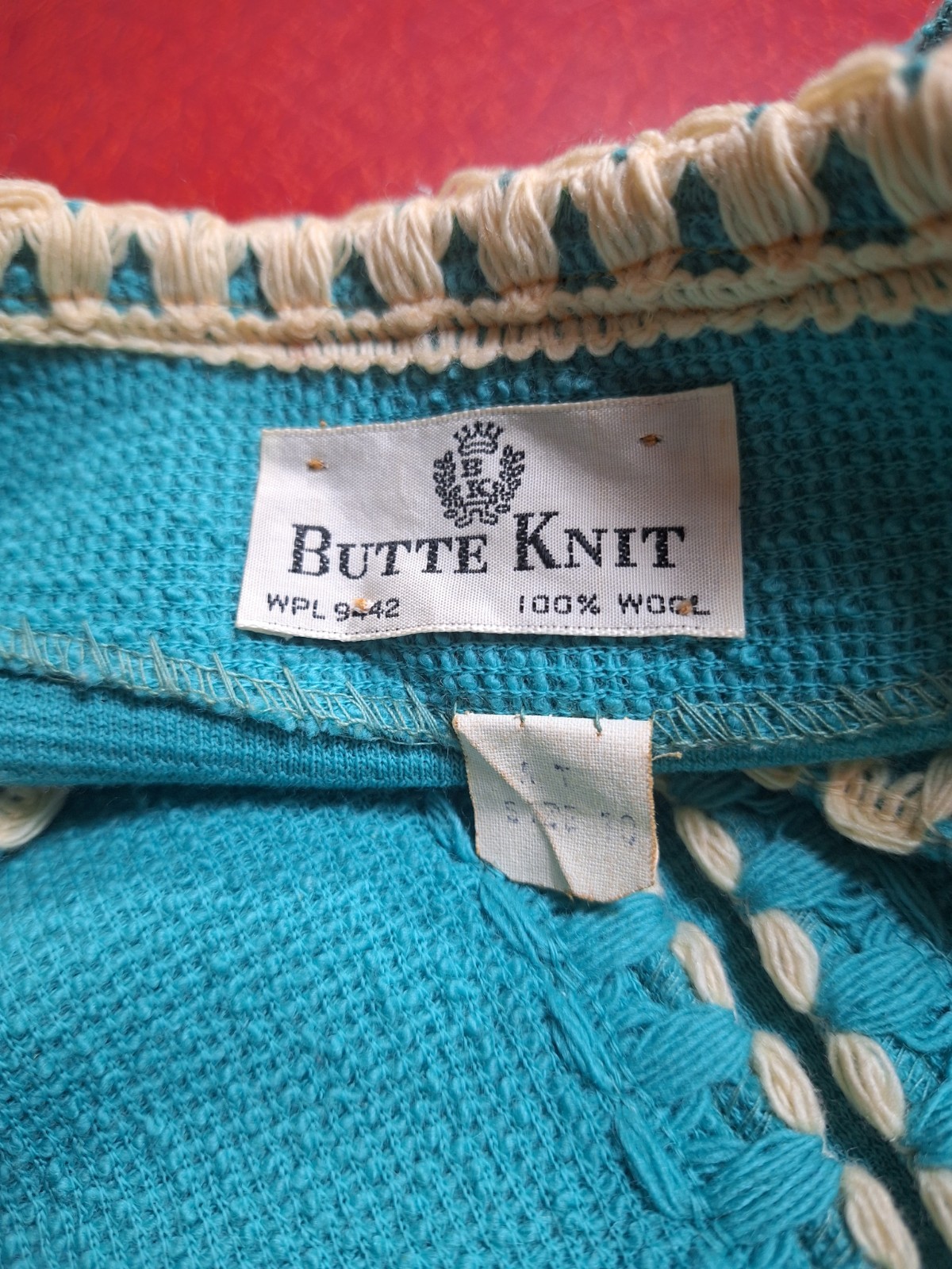 True VTG Mid-century Mod 1950s 1960s Butte Knit 100% Wool Skirt Suit Set Small