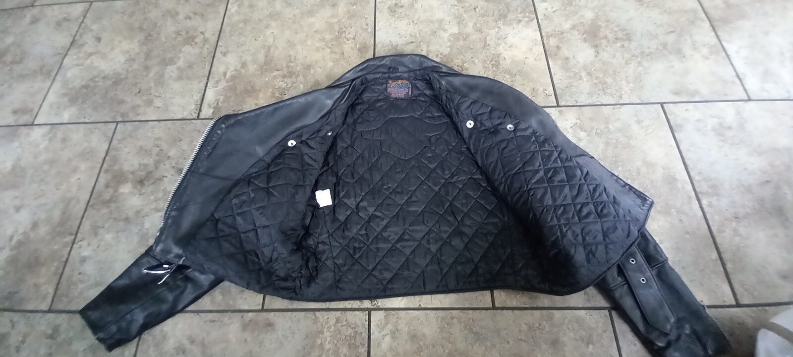 Vintage Stormin Norman 80s Biker Jacket With Harley Back Patch