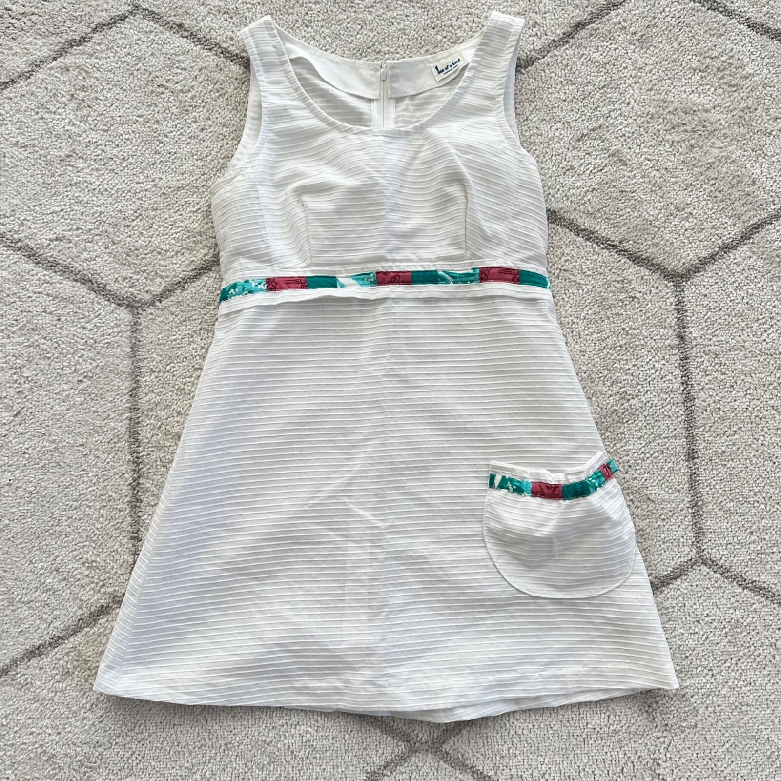 Vintage 70s Handmade Tennis Sundress Tenniscore Meets Retro Chic