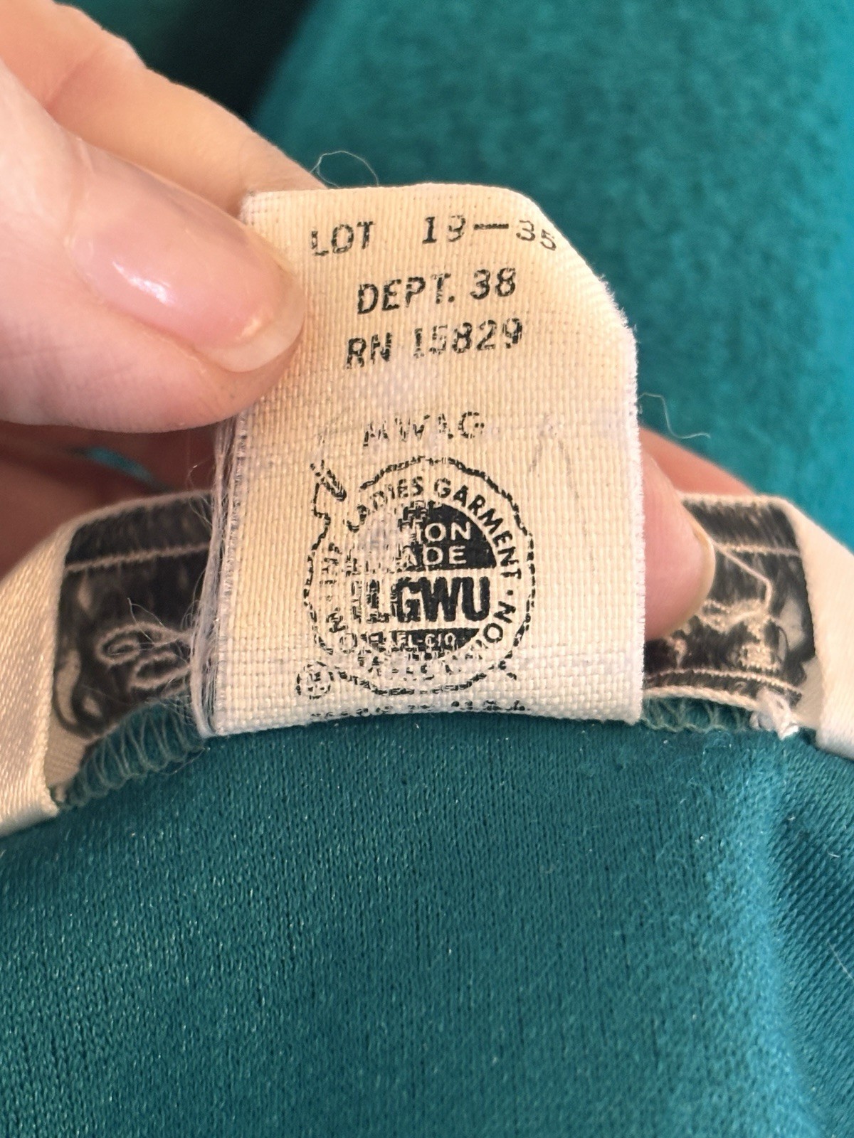 Famous Bodies Vintage Women’s Robe Housecoat Teal Large USA Belt