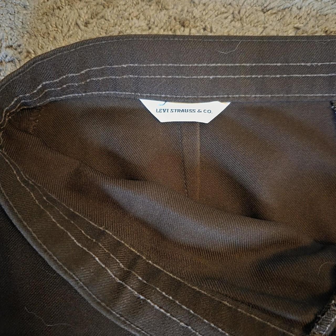 Vintage Vtg 70s Levi’s Chocolate Brown Work Pants Trousers Sz L