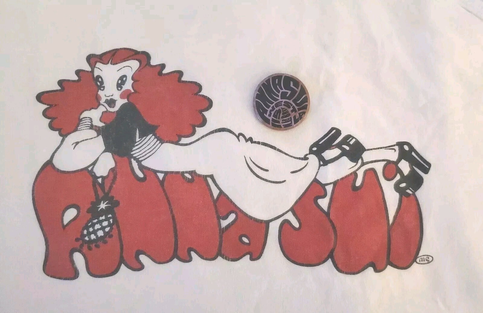1990s Anna Sui Tanktop & Pinback – From L.A. La Brea Store – True Vintage – EUC