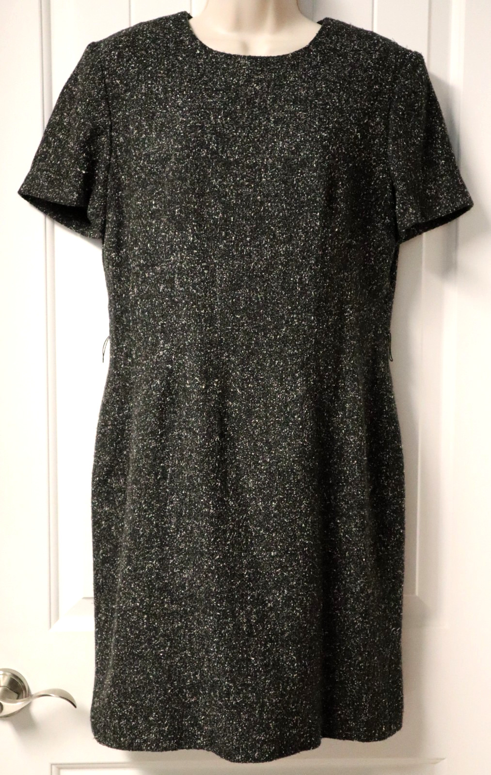 Vintage 1980s Talbots short sleeve 15% silk fall spring dress size 8P