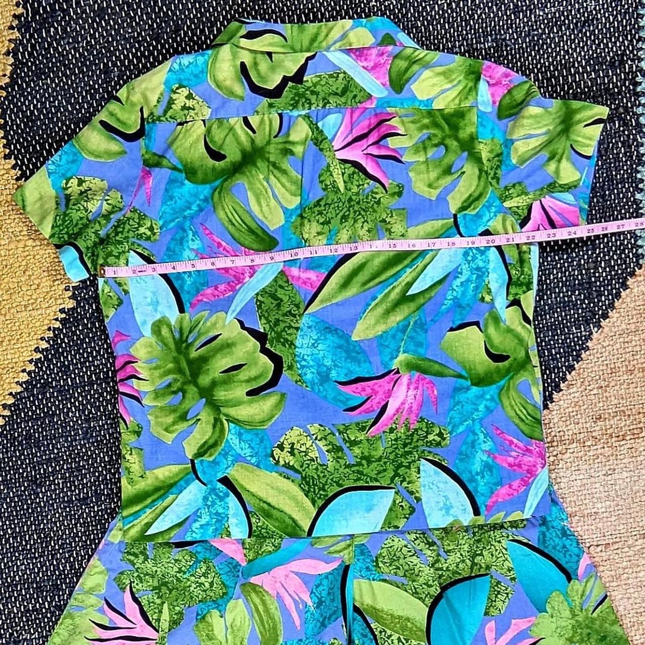 Vintage 1980s Retro Hilo Hattie Hawaiian Aloha 2 Piece Jumpsuit Set size XL