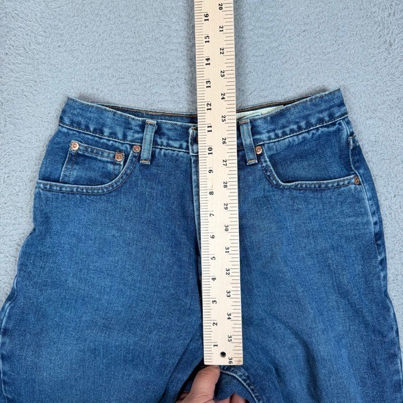 Eddie Bauer Vintage High Waisted Mom Jeans Medium Wash Blue Made in USA Missy 6