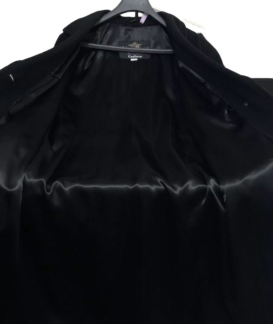 Vintage Peacoat Petite 10 Black Women’s Couture Oleg Cassini Coat Made in Canada