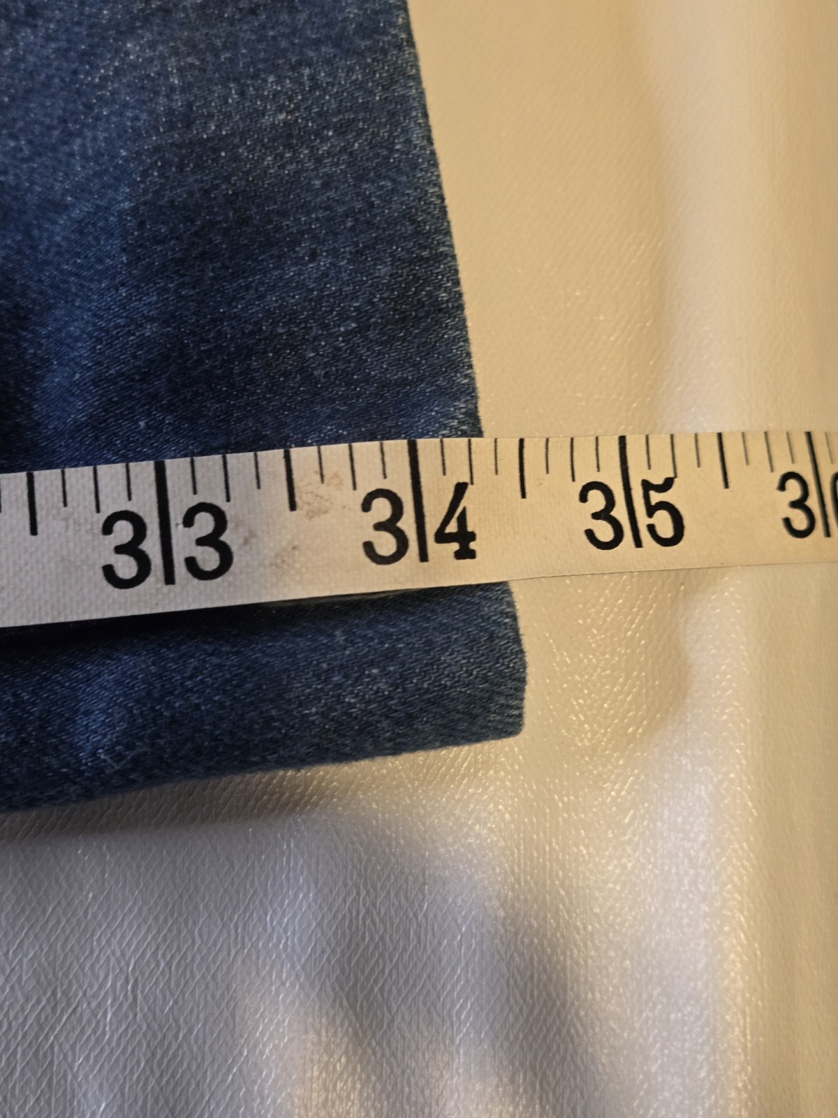 Vintage 70’s Lee-Fur Denim Leather Panel Bell Bottom Jeans 29×34
