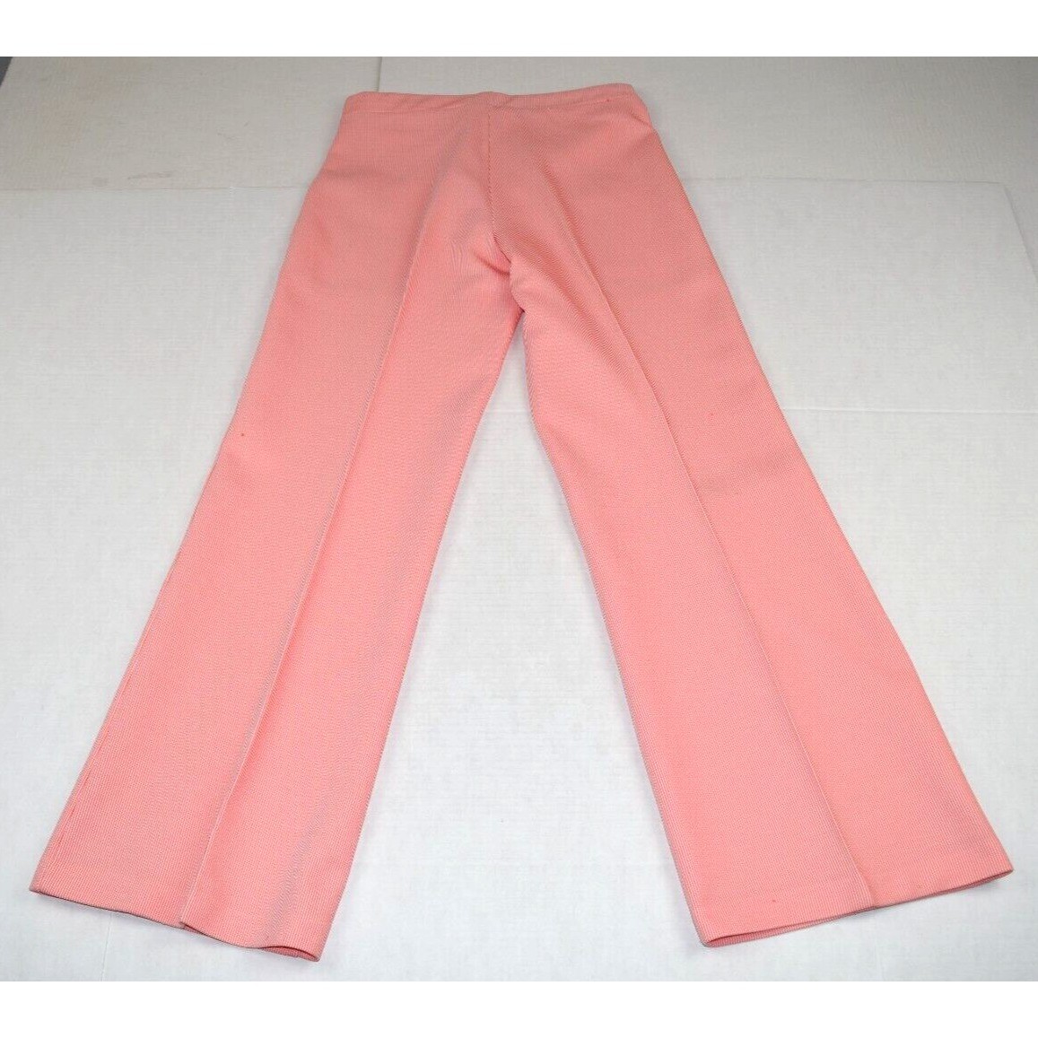 Vintage Top Pants Set Ecco Bay Size S 70s Red White Candy Stripe Polyester