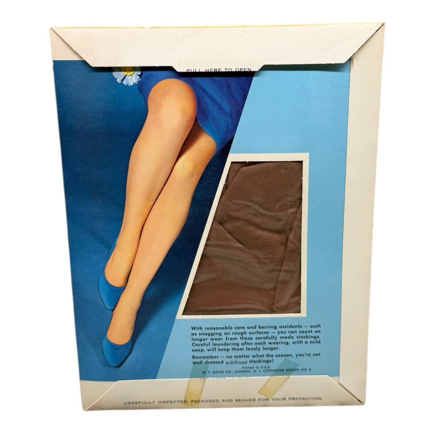 Vtg Martinique Seamless Exquisite Hosiery First Quality Stockings Beigetone 9.5