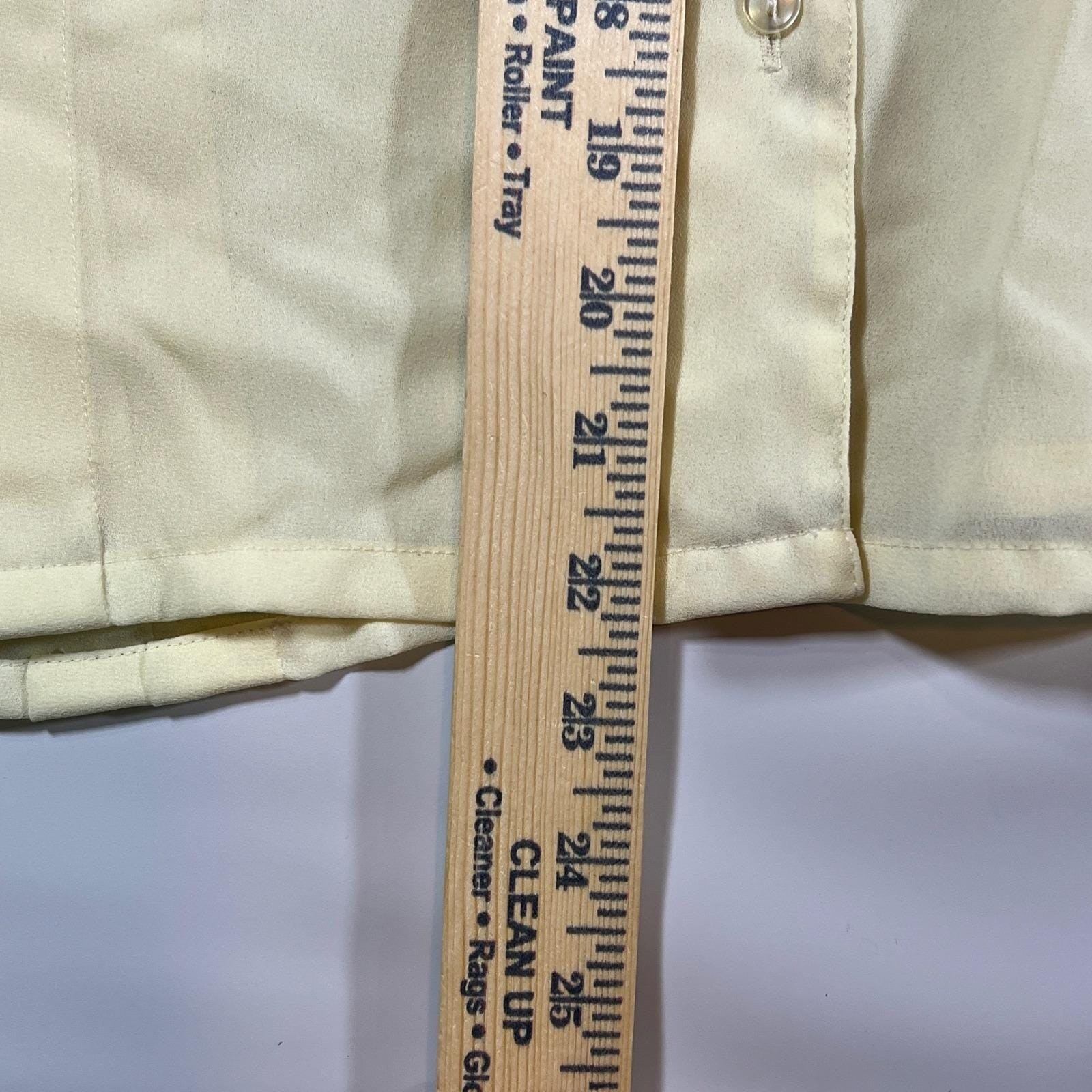 VTG Michel Blouse Womens S Cream Pleated Front Button Up Secretary Core 80s 90s