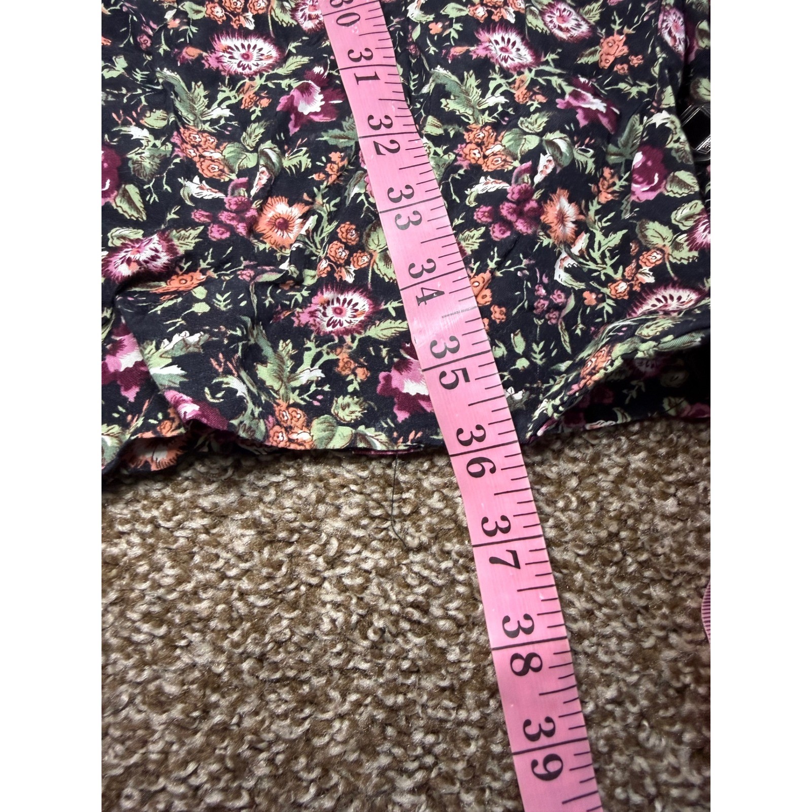 All That Jazzy Vintage 90s Floral Button Front Mini Dress Small Cottage