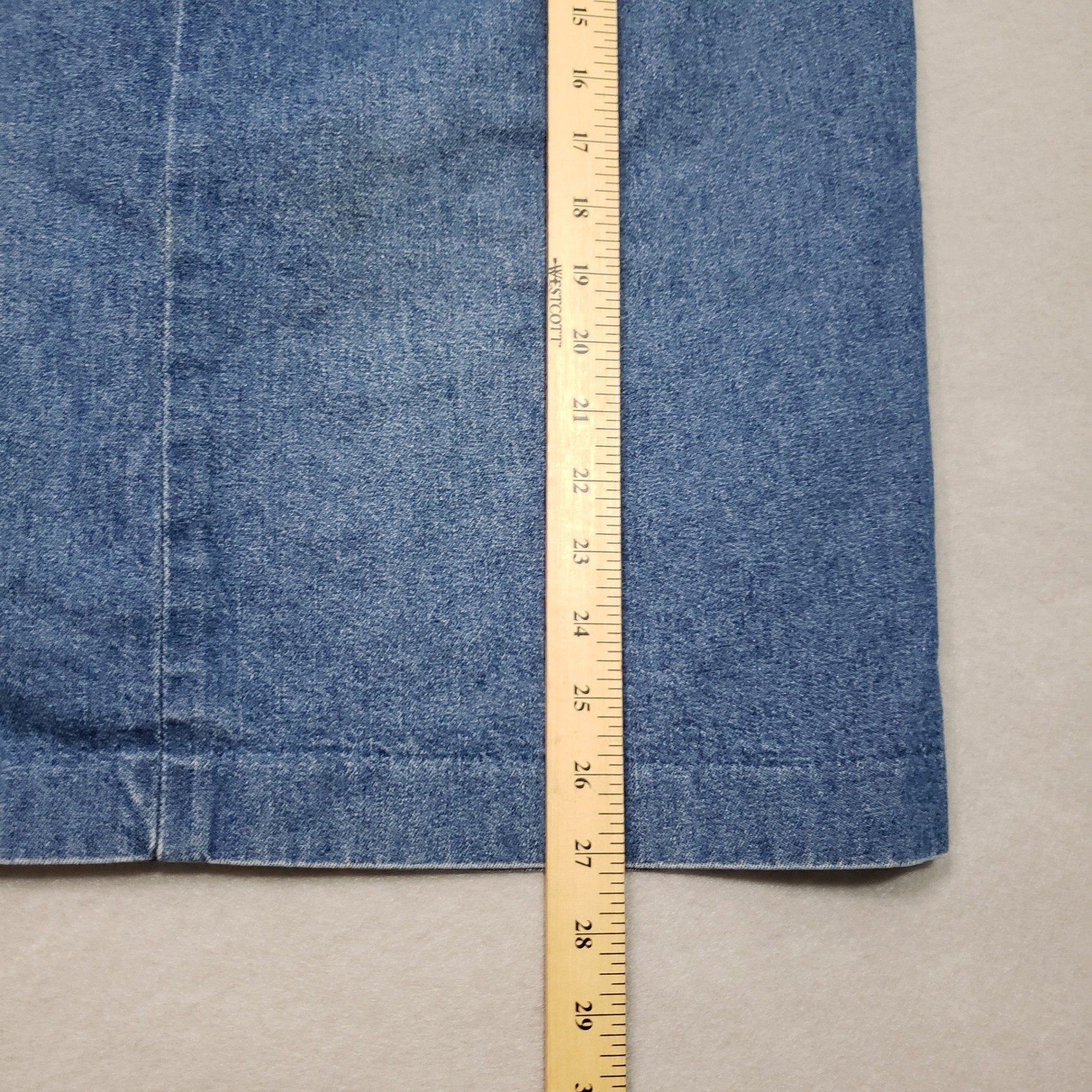 American Eagle Womens 31 Vintage Denim Midi Skirt Blue Pleated High Waist 90s