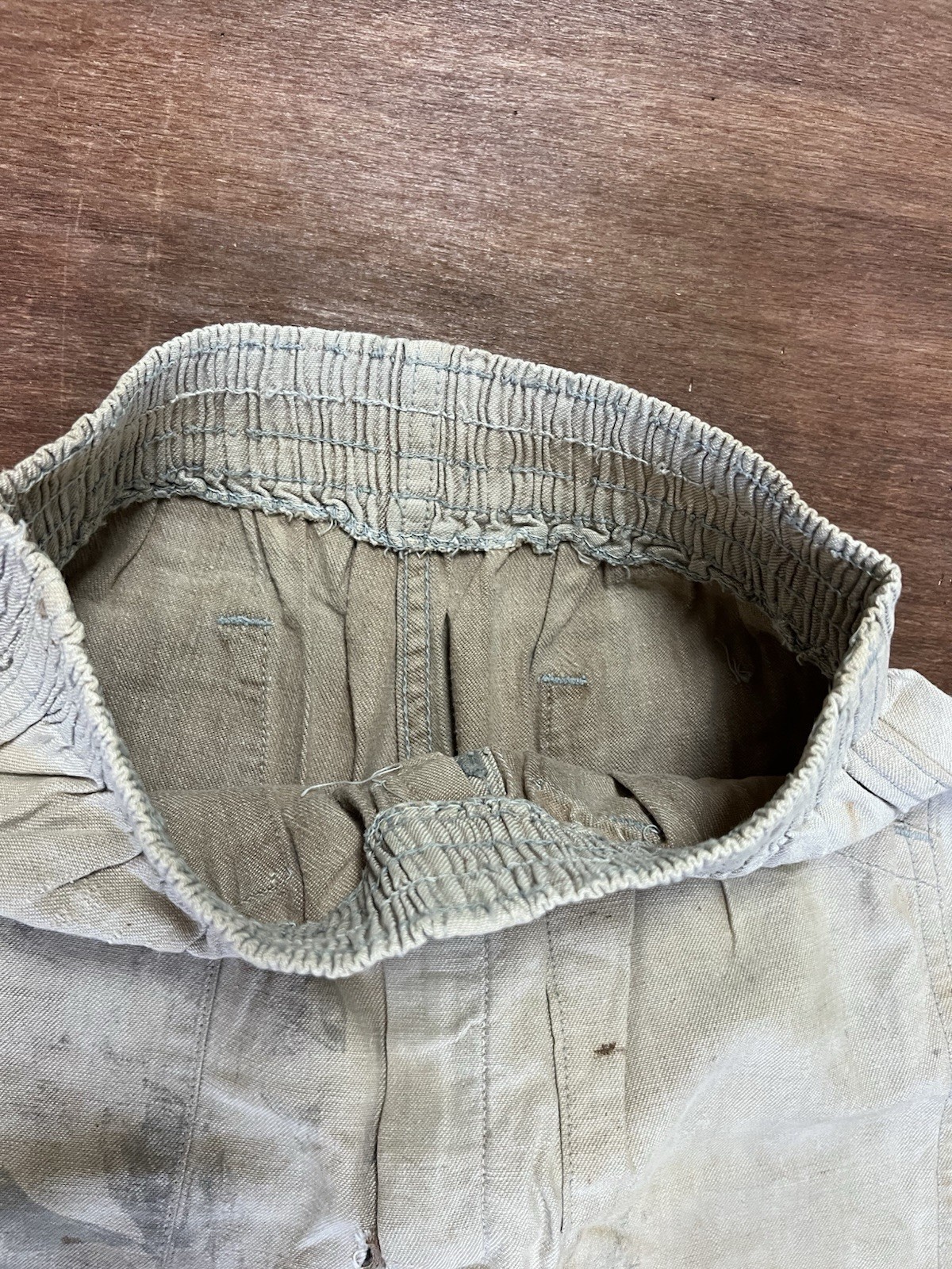 Vintage DRY ROT 40s 50s Wide Leg Cotton Canvas Distressed Pants (24”-26” Waist)