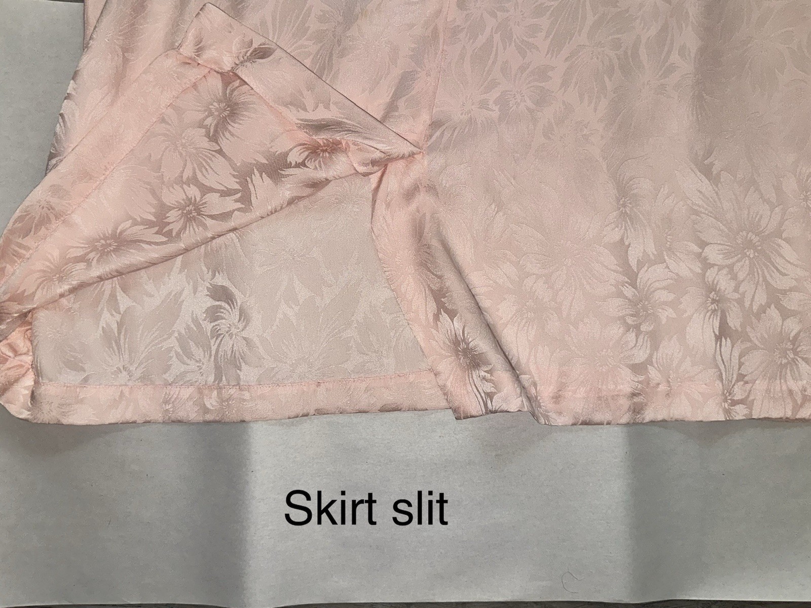 Vintage Pink 3-Piece Blazer Skirt Suit Set Floral Argenti Petites 14 Pure Silk