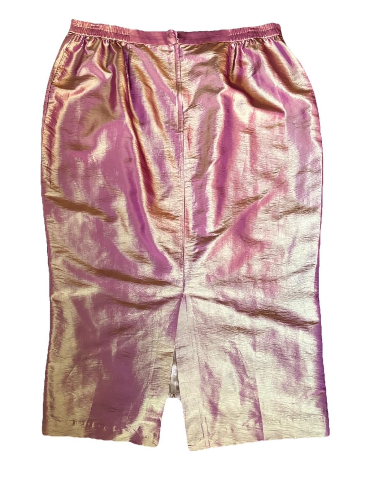 Donna Vinci Foiled Gold Suit Jacket & Skirt Layered Embellishing Vintage Size 18
