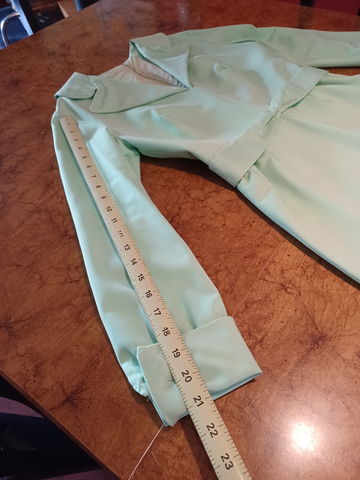True Vtg Mid-century 1960s 1970s Long Formal Dress Mint Green MCM Mod Maxi 11/12