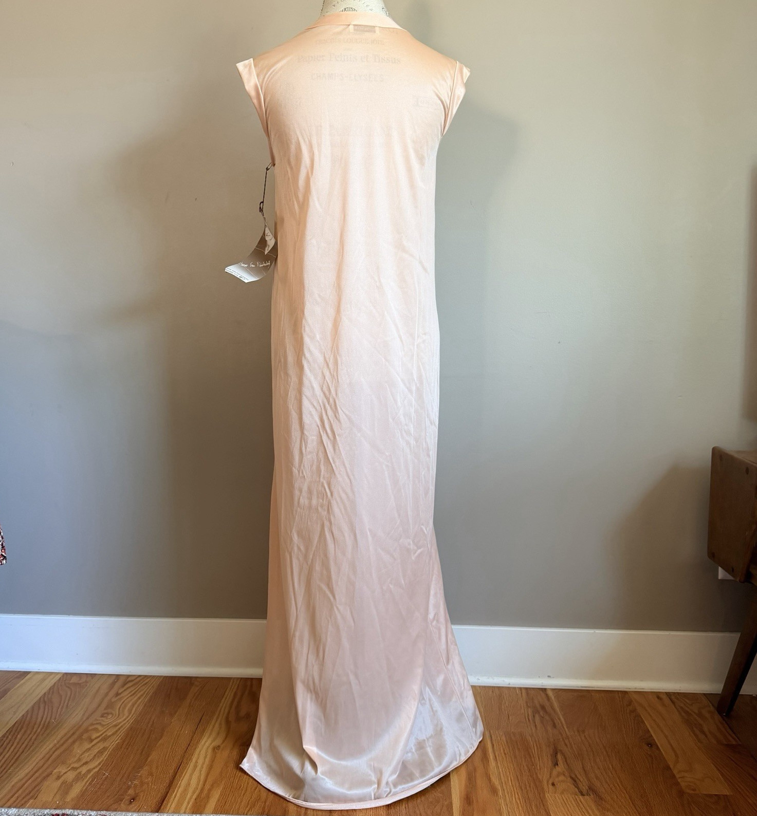Vintage 70s Diane Von Furstenberg DVF RE-7 Asian Style Long Nightgown Small NWT