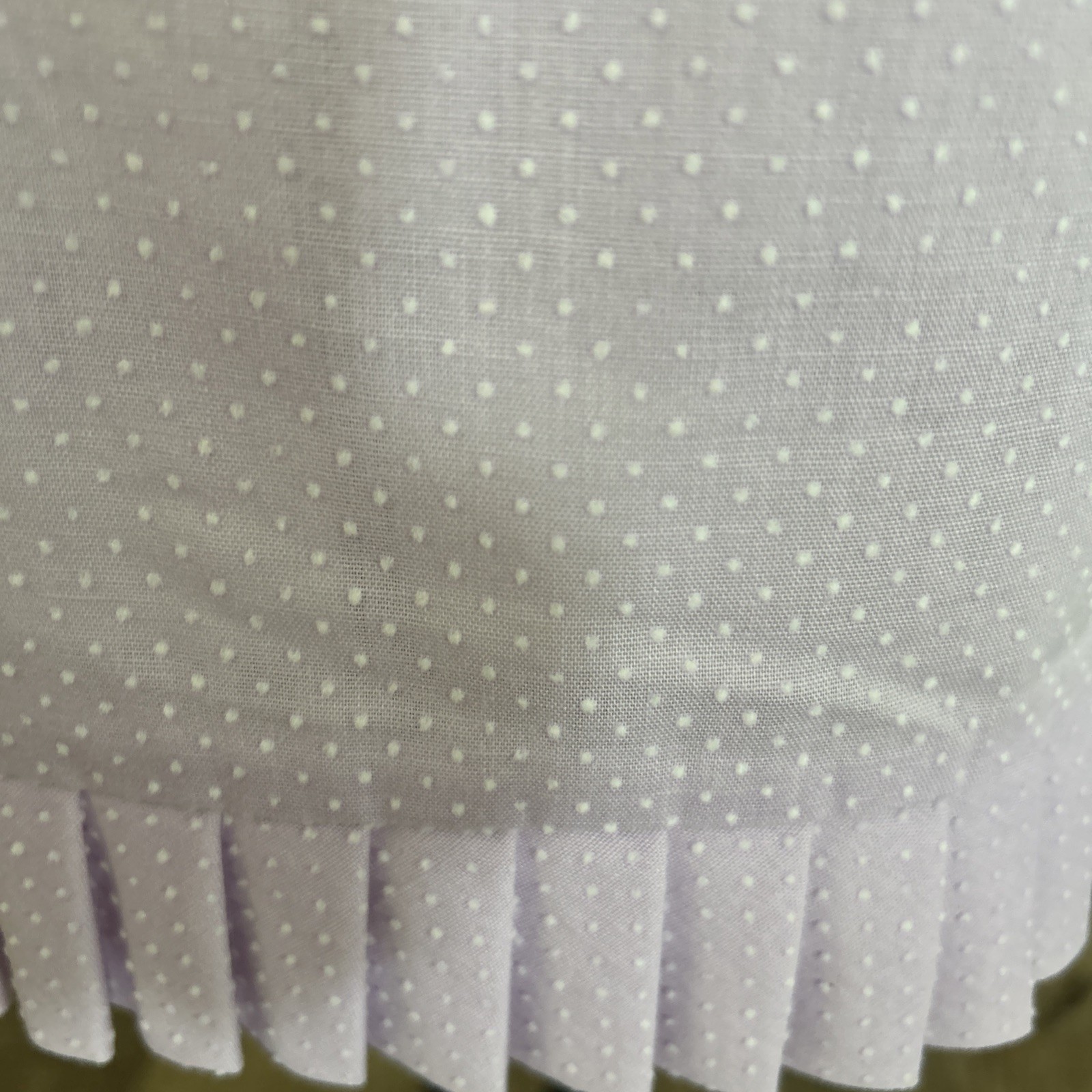Vintage 1960’s Shaker Square By Bill Sims Pale Lavender Dotted Swiss Dress