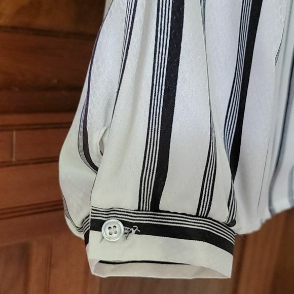 Lady Arrow Ascot Collection Striped Blouse M