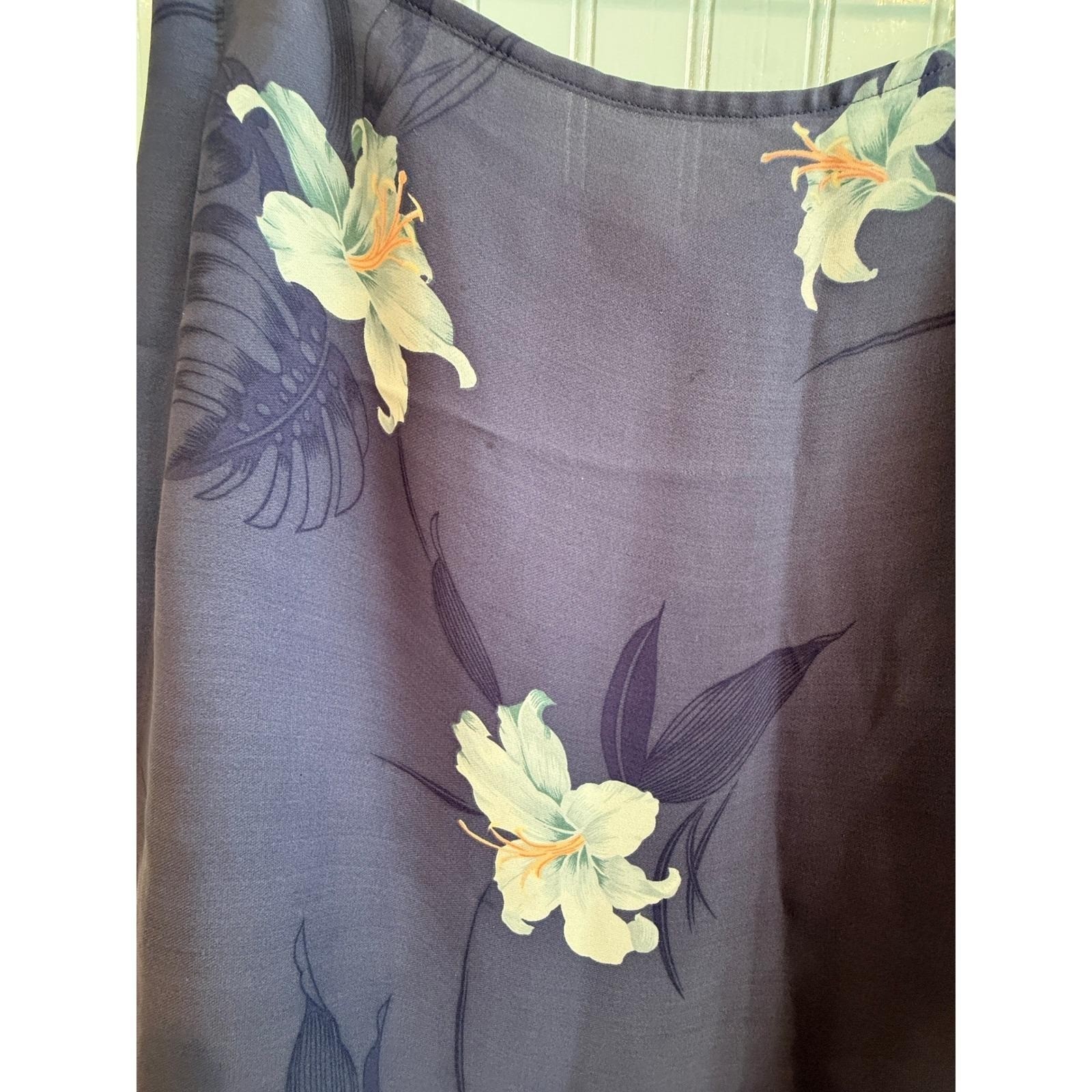 VTG Tommy Bahama 100% Silk Hibiscus Full Wrap S-XS Cruise Resort Beachy