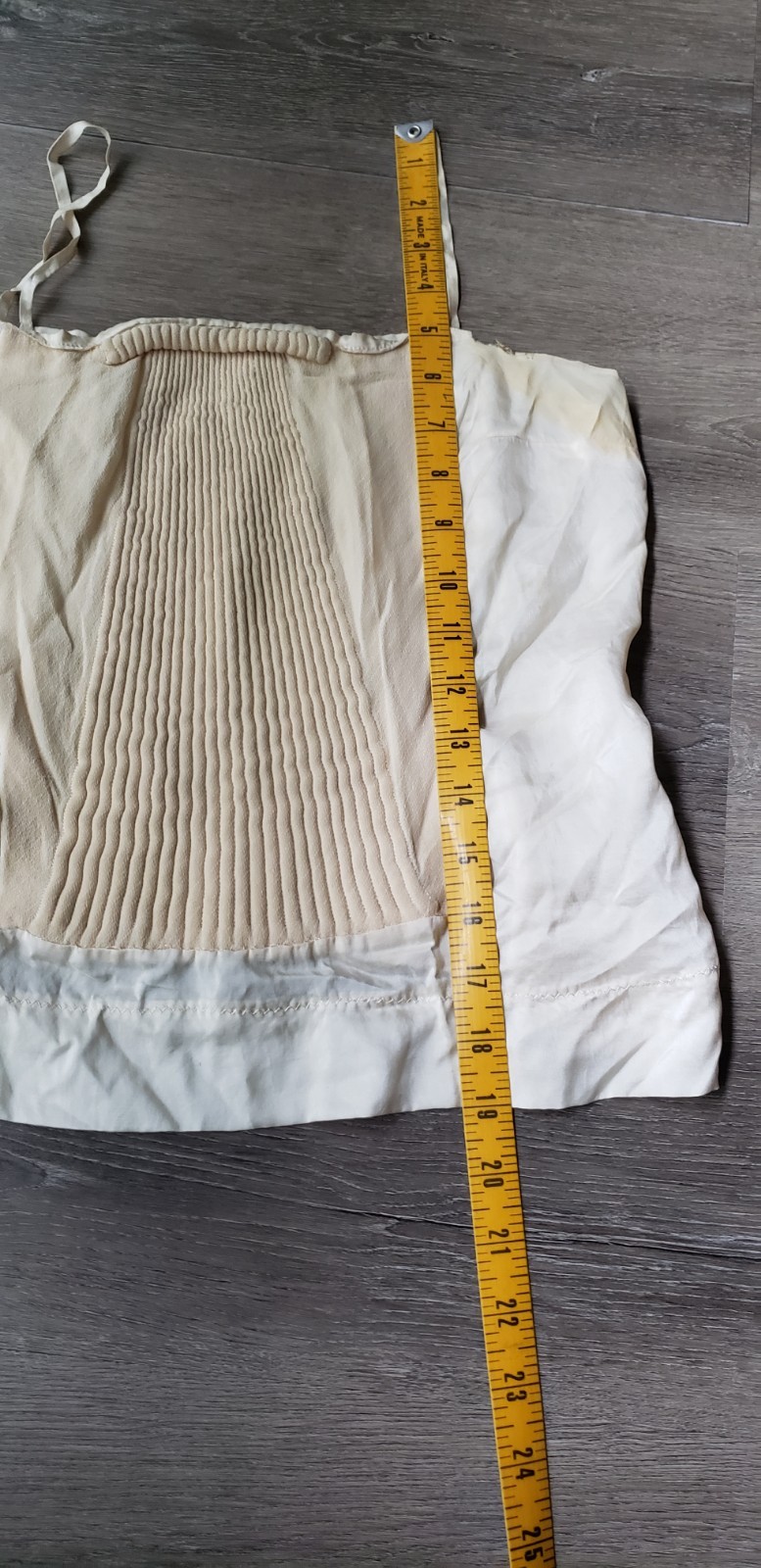 VTG 30s? Cream Camisole Top Sz XXS? Study Design Inspiration Costuming DAMAGED