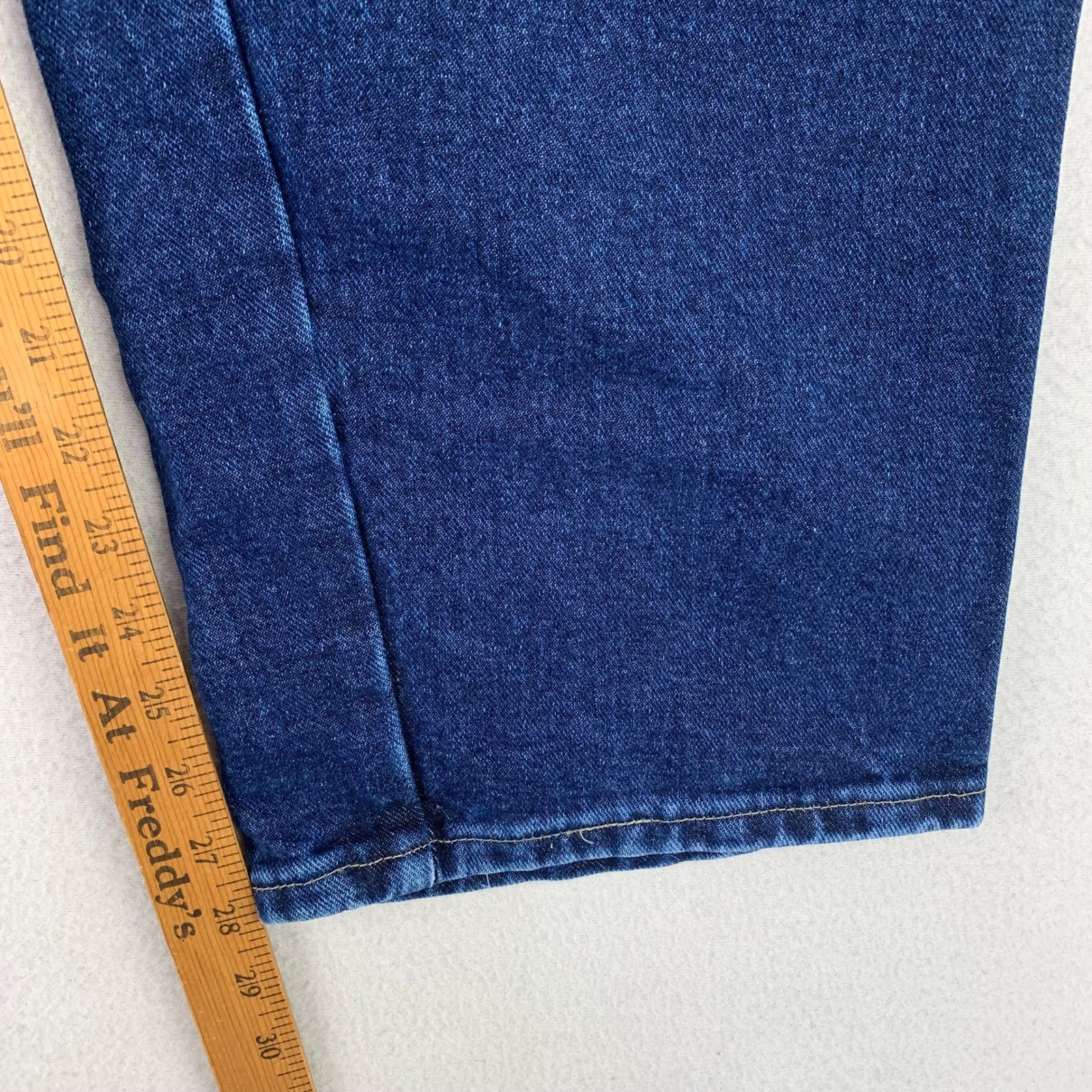 VTG Wrangler Mom Jeans Womens 20 Dark Wash High Rise Straight Leg Western