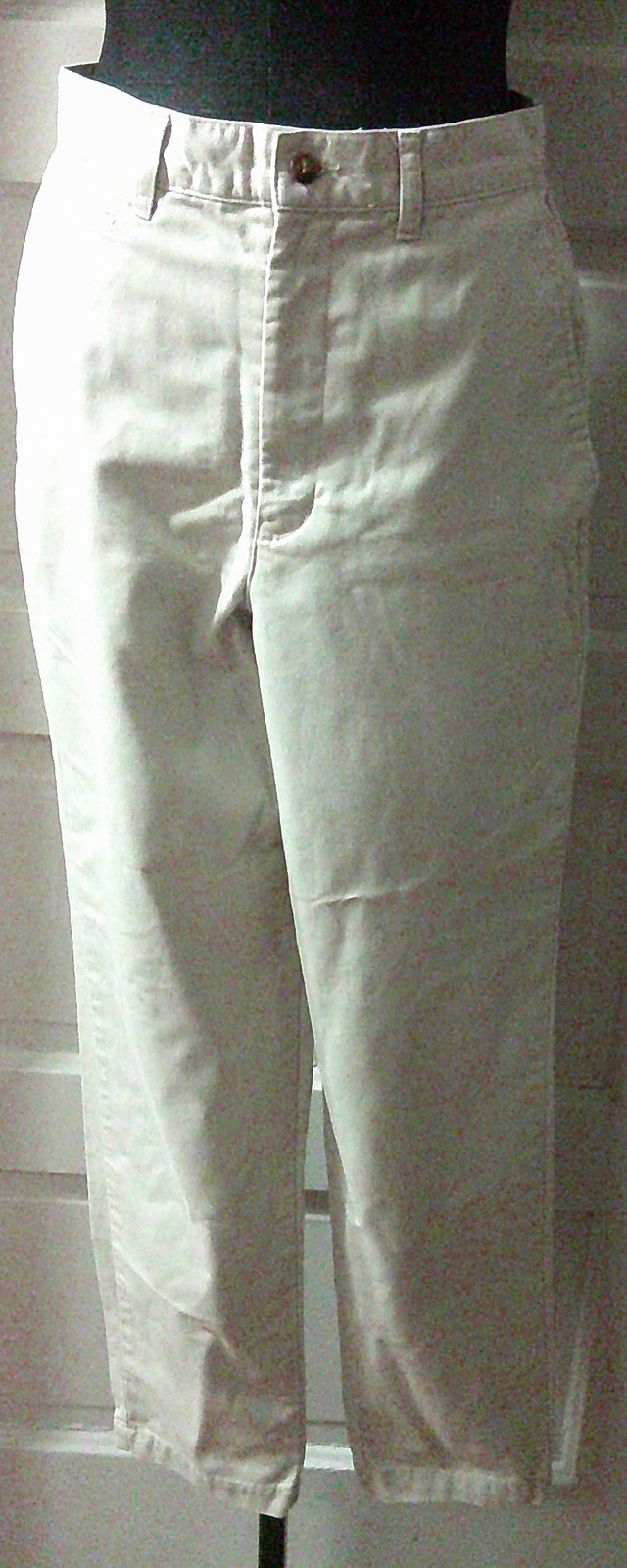 90’s DOCKERS’ Beige Flat Cotton Khaki Pants Slacks Trouser 8 MED