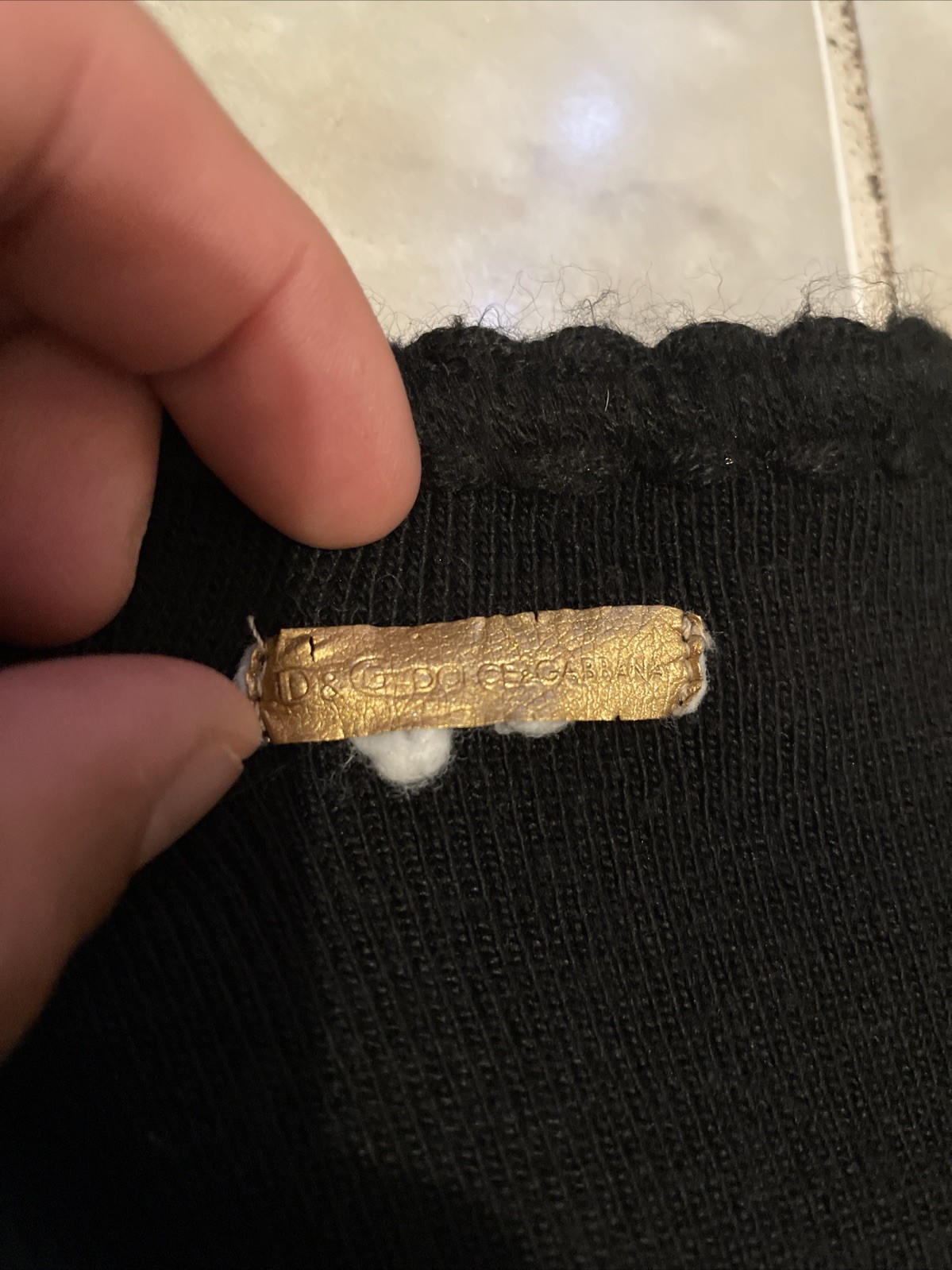 VTG 80s 90s Dolce & Gabbana Women’s SZ S Blouse Knit Ribbed Longsleeve T-Shirt