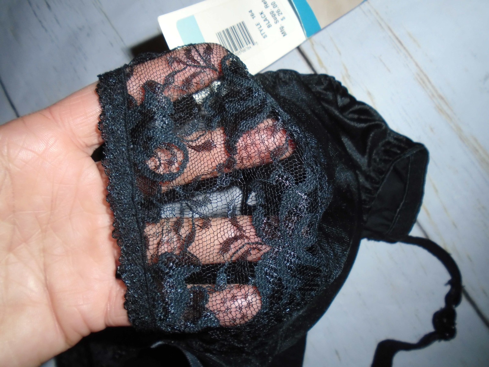 34B NWT Black Underwire Convertible Vintage SMOOTHIE Backless Bra #164 34B