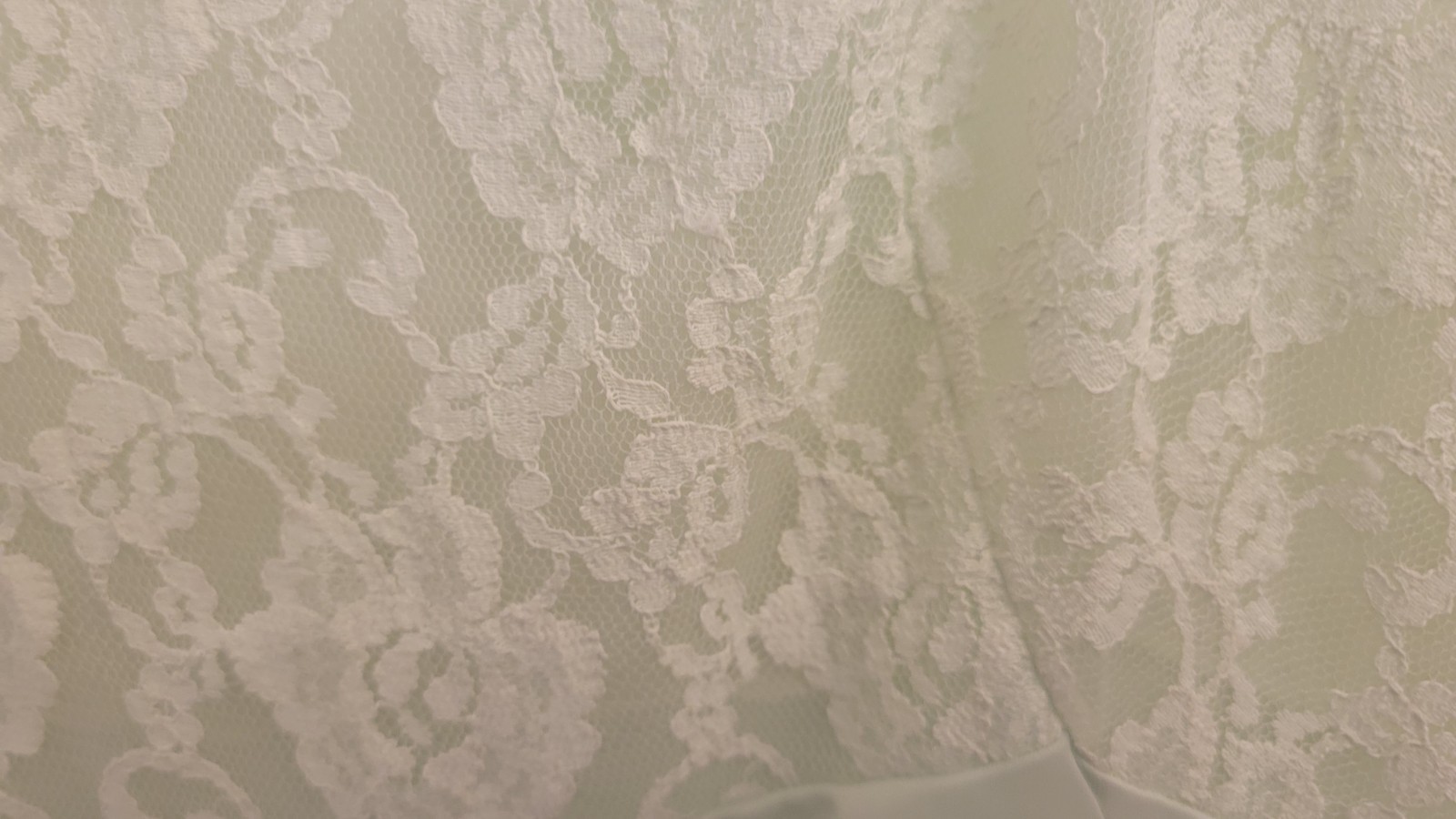 Monsanto Slip Dress L38 Lace Trim Green Nylon Satin Short Ajust.straps U.SA Vtg