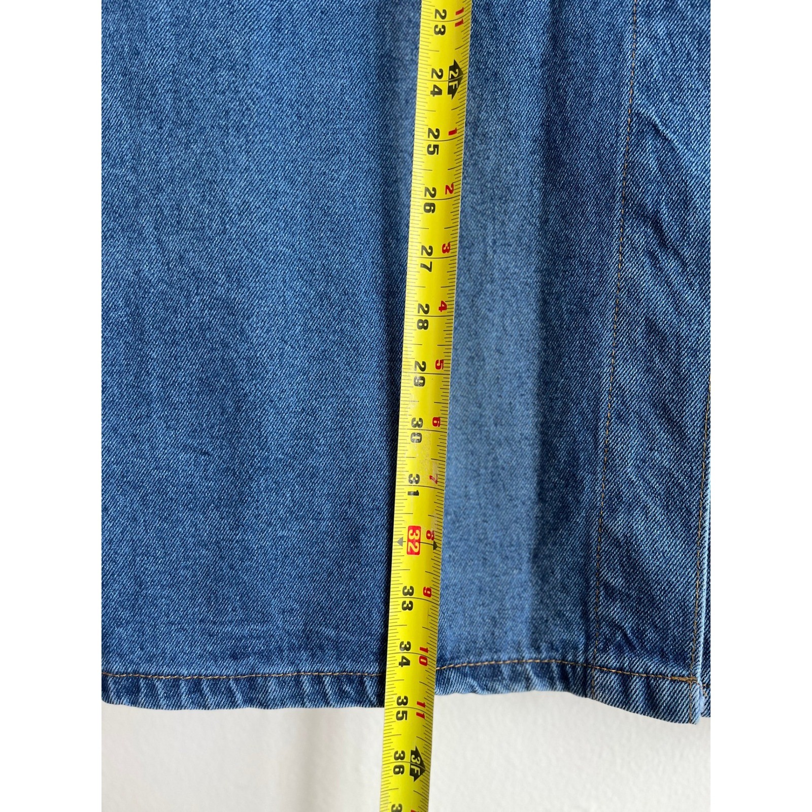 VTG Billy Blues Denim Maxi Skirt Column High Waisted Made in USA 90s Y2K Phoebe